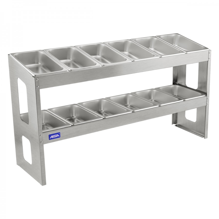 Condimentadora Pizzarola De Mesa 12 Cubas 2 Níveis - Aisa