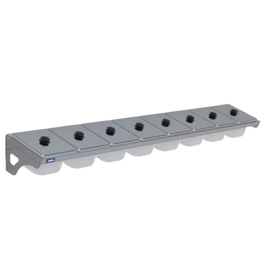 Condimentadora de Parede 8 Cubas Acrílico 1/6 100mm - Aisa
