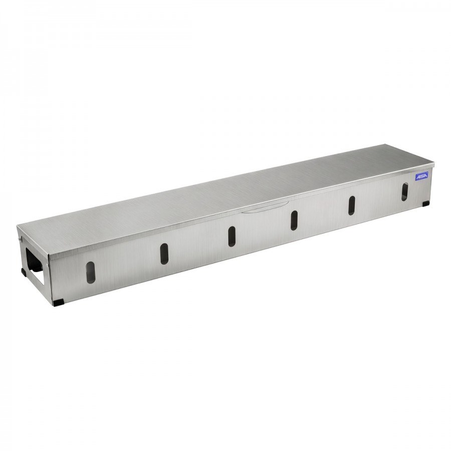 Condimentadora Refrigerada Pizzarola Inox 6 Cubas Tampa Reta - Aisa