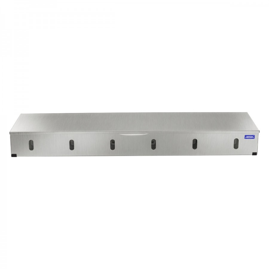Condimentadora Refrigerada Pizzarola Inox 6 Cubas Tampa Reta - Aisa